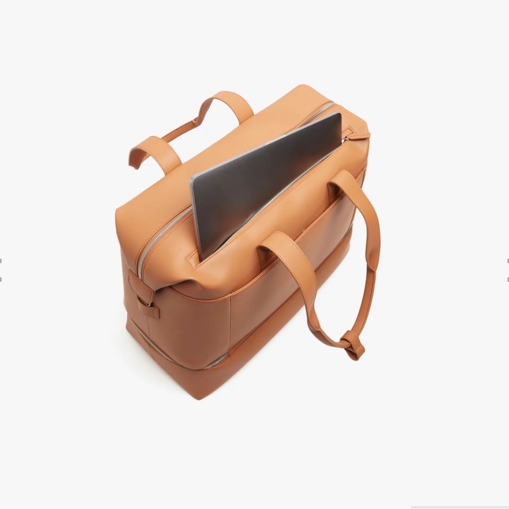 Monos Tan Vegan Leather Metro Weekender Bag - Picture 8 of 9